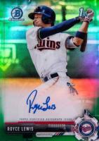 2017 Bowman Draft Chrome Draft Picks Autographs  #CDARL Royce Lewis Green Refractor Baseball Card