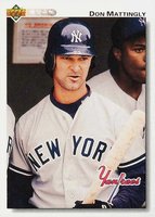 1992 Upper Deck #356 Don Mattingly Baseball Card