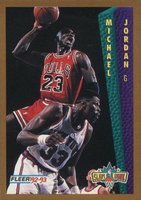 1992 Fleer Tony's Pizza # Michael Jordan Basketball Card