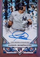 2024 Bowman Sterling Rookies Autographs #RAJD Jasson Dominguez Rose Gold Refractor Baseball Card