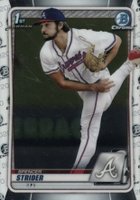 2020 Bowman Draft #BD20 Spencer Strider Chrome Baseball Card