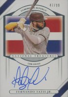2021 Panini National Treasures International Treasures Autographs #ITFTJ Fernando Tatis Jr. Baseball Card