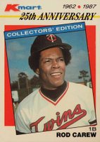 1987 K-Mart #14 Rod Carew Baseball Card