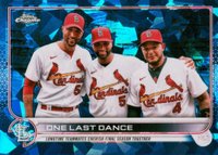 2022 Topps Chrome Update Sapphire Edition #168 One Last Dance Baseball Card