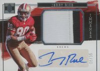 2023 Panini Impeccable Immense Patch Autographs #IPAJR Jerry Rice Football Card