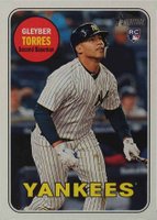 2018 Topps Heritage  #603 Gleyber Torres Action Baseball Card