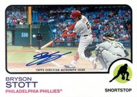 2022 Topps Heritage Real One Autographs #ROABS Bryson Stott Baseball Card
