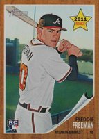 2011 Topps Heritage  #76 Freddie Freeman Baseball Card