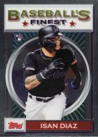 2020 Finest Flashbacks #29 Isan Diaz Baseball Card
