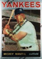 1996 Topps Mantle Finest #14 1964 Topps Reprint w/Coating Baseball Card