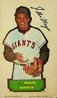 1968 Topps Action All-Star Stickers #5 Willie Mays Baseball Card