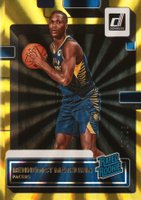 2022 Panini Donruss #206 Bennedict Mathurin Yellow Holo Laser Basketball Card