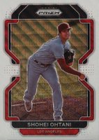 2022 Panini Prizm #41 Shohei Ohtani White Wave Prizm Baseball Card