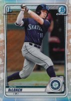 2020 Bowman Draft #BD28 Zach Deloach Chrome-Refractor Baseball Card