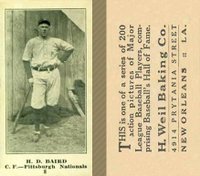 1916 Weil Baking Co. #8 Doug Baird Baseball Card