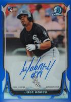 2014 Bowman Chrome Autograph Rookies #JA Jose Abreu Blue Refractor Baseball Card