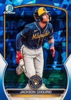2023 Bowman Sapphire Edition Chrome Prospects #BCP76 Jackson Chourio Baseball Card