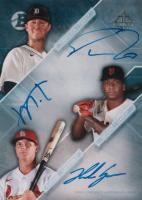 2021 Bowman Transcendent VIP Party in-Person Guest Autograph #SMN Marco Luciano/Nolan Gorman/Spencer Torkelson Triple Baseball Card