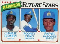 1980 Topps #672 Mariners Future Stars Baseball Card
