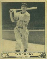 1940 Play Ball #50 Hal Trosky Baseball Card