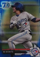 2017 Bowman Prospects #BCP142 Bo Bichette Chrome-Blue Refractor Baseball Card