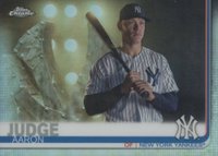 2019 Topps Chrome #100 Aaron Judge Bat on Shoulder-Refractor Baseball Card