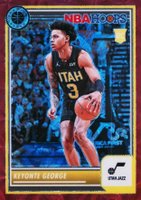 2023 Panini Hoops Premium Stock #98 Keyonte George Premium Red Prizm Basketball Card