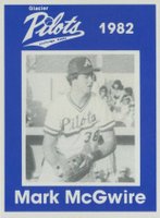 1982 Anchorage Glacier Pilot-1982 # Mark McGwire Baseball Card