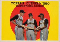 1959 Topps #543 Corsair Outfield Trio Baseball Card