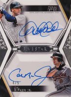 2019 Topps Five Star Dual Autographs #DA-JR Cal Ripken Jr./Derek Jeter Baseball Card