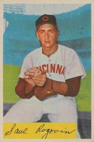 1954 Bowman #140c Saul Rogovin 7-12 Won/Loss w/2 Strikeouts Baseball Card