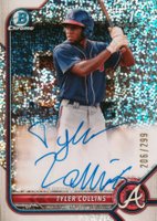 2022 Bowman Chrome Prospect Autographs #CPATCS Tyler Collins Speckle Refractor Baseball Card
