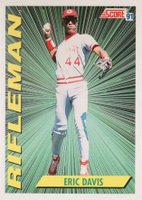 1991 Score #696 Eric Davis Baseball Card