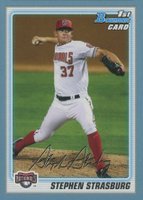 2010 Bowman Prospects #BP1 Stephen Strasburg Blue Baseball Card