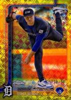 2025 Topps Chrome Logofractor Edition #258 Tarik Skubal Gold Refractor Baseball Card