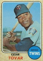 1968 Topps #420 Cesar Tovar Baseball Card