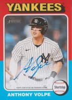 2024 Topps Heritage Real One Autographs #ROAAV Anthony Volpe Baseball Card