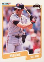 1990 Fleer #54 Will Clark Baseball Card