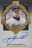 2022 Topps Gilded Collection Gold Framed Hall of Famers Autographs #JB Jeff Bagwell Baseball Card