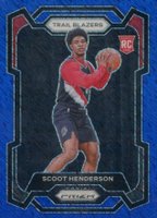 2023 Panini Prizm #141 Scoot Henderson Blue Shimmer Fotl Basketball Card