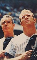 1970 N.Y. Yankees Clinic Schedule Postcard # Joe DiMaggio/Mickey Mantle Baseball Card