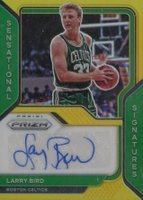 2020 Panini Prizm Sensational Signatures #SSLBI Larry Bird Gold Prizm Basketball Card