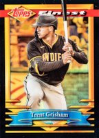 2021 Topps Finest Flashbacks #73 Trent Grisham Black Refractor Baseball Card
