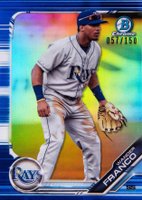 2019 Bowman Draft #BD93 Wander Franco Blue Baseball Card