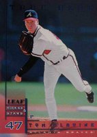 1998 Leaf Rookies & Stars #75 Tom Glavine True Blue Baseball Card