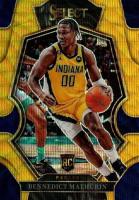 2022 Panini Select #182 Bennedict Mathurin Gold Wave Basketball Card