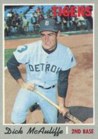 1970 Topps #475 Dick McAuliffe Baseball Card