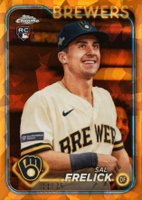 2024 Topps Chrome Sapphire #76 Sal Frelick SP-Orange Baseball Card