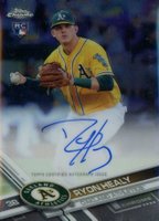 2017 Topps Chrome Rookie Autographs #RA-RH Ryon Healy Baseball Card