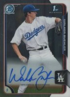 2015 Bowman Chrome Draft Pick Autograph #BCAWB Walker Buehler Baseball Card